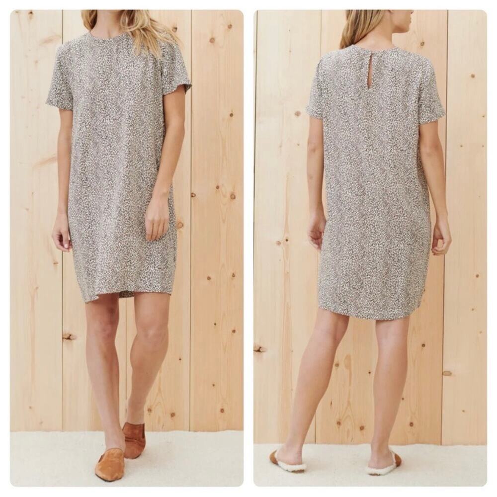 Jenni Kayne Leopard Print T-Shirt Dress - size medium